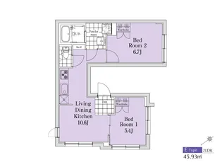 EXAM三軒茶屋II【4階】の間取り
