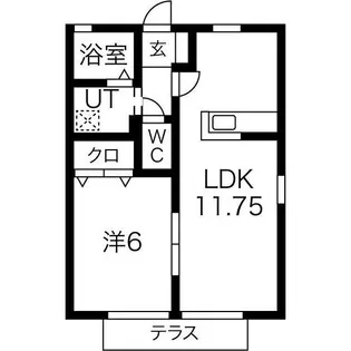 愛知県日進市岩崎町大塚【アパート】の間取り