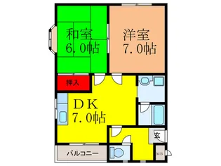 さくらハイツ【2階】の間取り