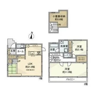 埼玉県富士見市大字水子【一戸建】の間取り