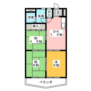 メゾン・オオシマA【3階】の間取り