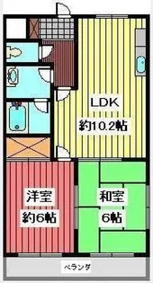 ミナモトマンション 3【2階】の間取り