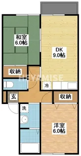 セジュールカコイII【2階】の間取り