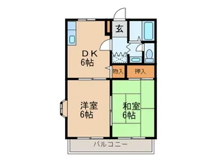 サンガーデン荒木C【2階】の間取り