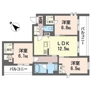コンフォーザ【4階】の間取り