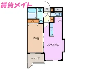 プロニティケン【2階】の間取り