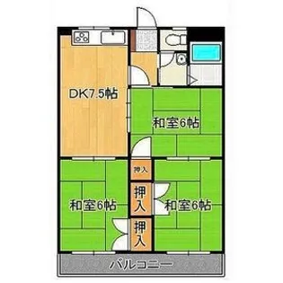 PLEAST曽根【3階】の間取り