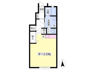 クレストハウス【1階】の間取り