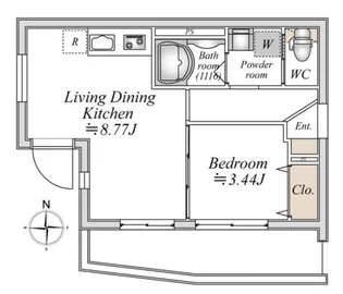 LIVEFLAT巣鴨【4階】の間取り