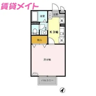 ピアチェーレ D【1階】の間取り