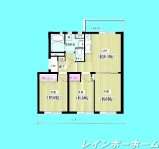 オリーブガーデン【4階】の間取り