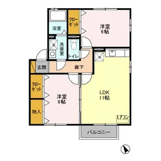 シャルムアイ【2階】の間取り