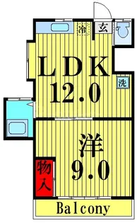 第2青葉荘【1階】の間取り