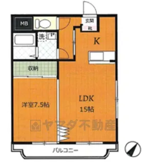 ユーミーマツダ【4階】の間取り