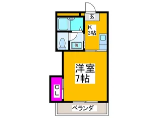 フローラコート【3階】の間取り