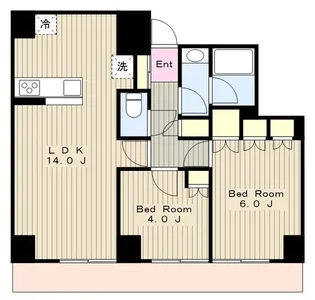 たまプラーザ西パークホームズ【3階】の間取り