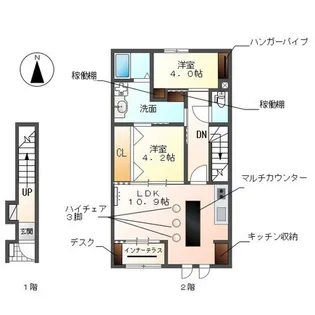メゾン ボヌール【2階】の間取り