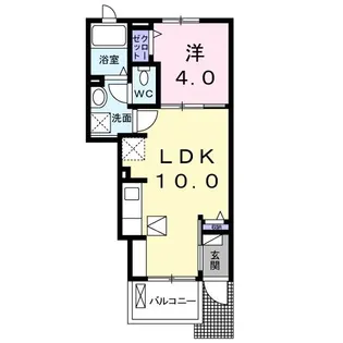 リアン【1階】の間取り