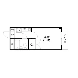 リシェシャトーイナバ【2階】の間取り