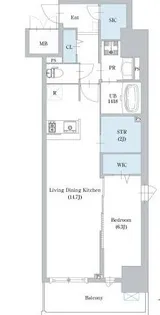 ロイジェント日吉【4階】の間取り