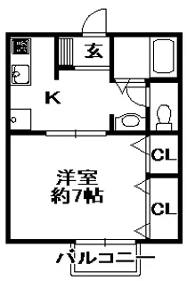 ヴェール広野【2階】の間取り