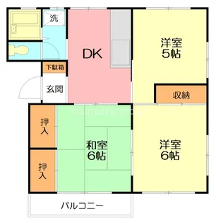 山口ハイツ2【2階】の間取り