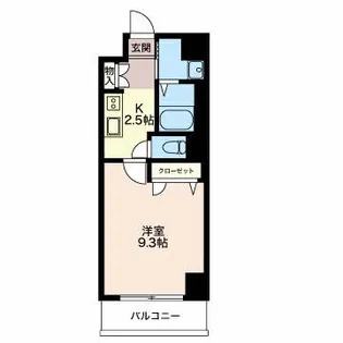 トリニティ那古野【2階】の間取り
