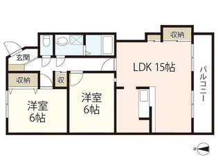 的場レジデンス【1階】の間取り