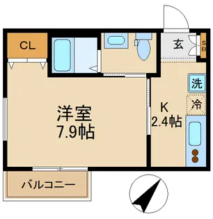 ヒューマンパレス南流山XI【2階】の間取り