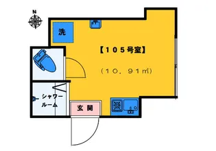 アーバンプレイス新宿若松町【1階】の間取り