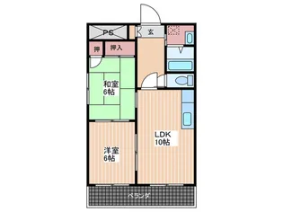 シャルム川手【2階】の間取り