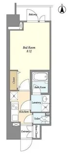 プリームス青柳【5階】の間取り