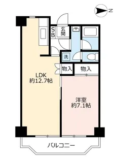 UR豊成【11階】の間取り