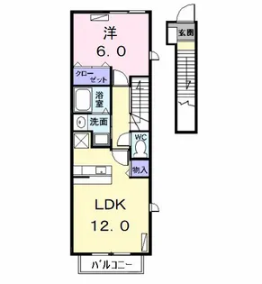 アーバンヴィラ B【2階】の間取り