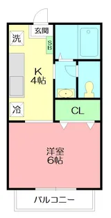 サンシティ岩原【2階】の間取り