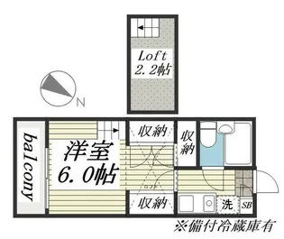 ジュネパレス習志野第16【2階】の間取り
