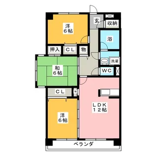 ドエルたかくら【2階】の間取り