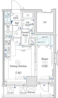 エストゥルース横濱吉野町【6階】の間取り