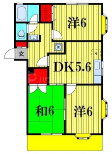 エステーハイツ【1階】の間取り