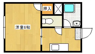 サンコウハイツ【2階】の間取り