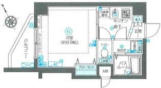 フェニックス国分寺弐番館【5階】の間取り