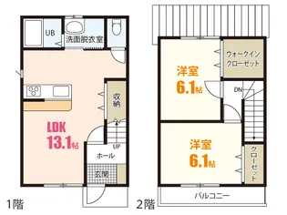 リトルWV【1階】の間取り