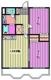 メマリス・イーチ【2階】の間取り