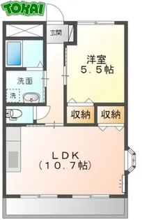 メゾン花 弐番館【2階】の間取り