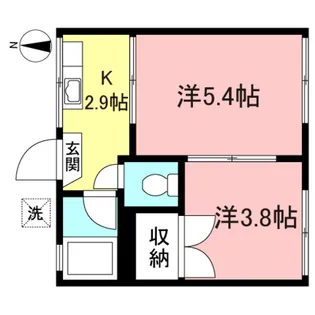 桜アビタシオン【1階】の間取り