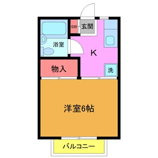 ブルーラビット【1階】の間取り