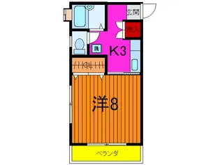 メゾンド・モリノ【2階】の間取り