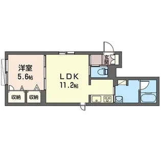 エスポアール菊名【1階】の間取り