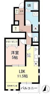 シュノン【1階】の間取り