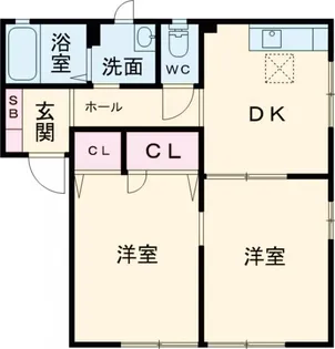 メゾンド・カイロウ C棟【1階】の間取り